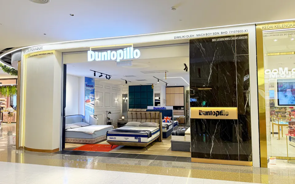 Dunlopillo Suite – Sunway Pyramid showroom shopfront, 47500 Petaling Jaya, Selangor