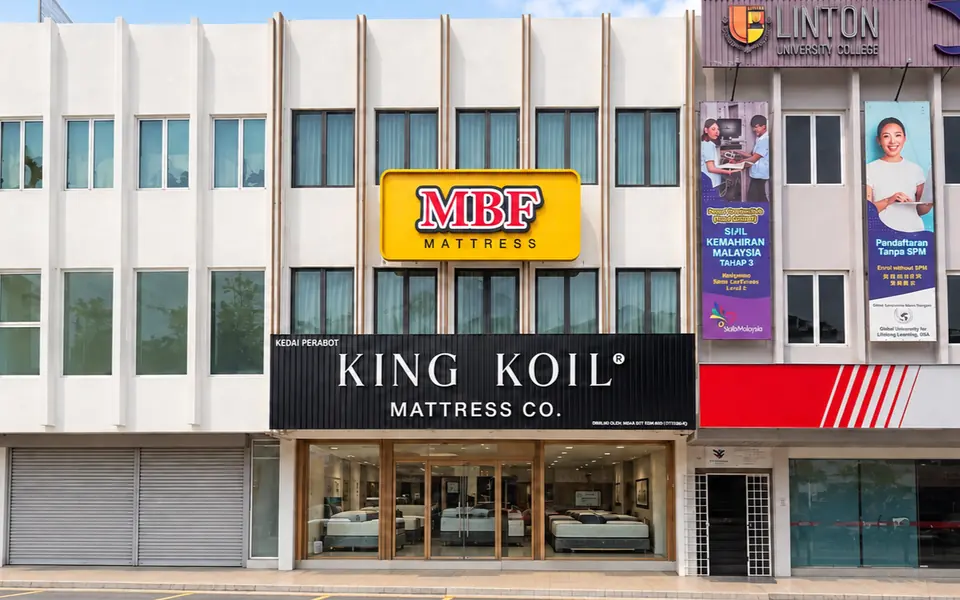 King Koil PJ by MBF Mattress showroom shopfront, 46300 Petaling Jaya, Selangor