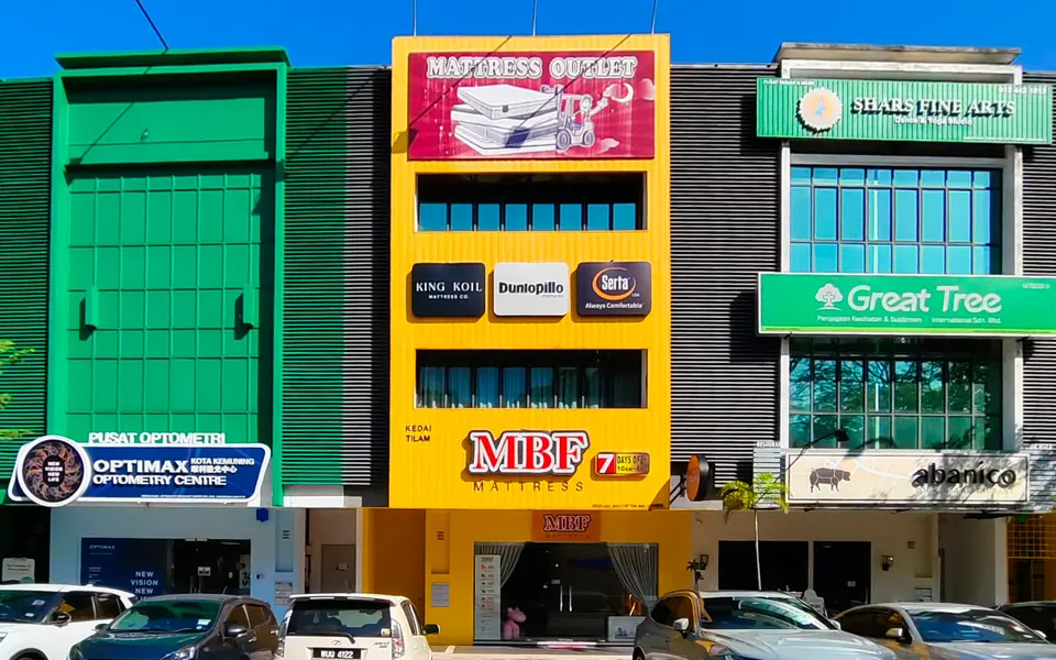 MBF Mattress Kota Kemuning showroom shopfront, 46460 Shah Alam, Selangor