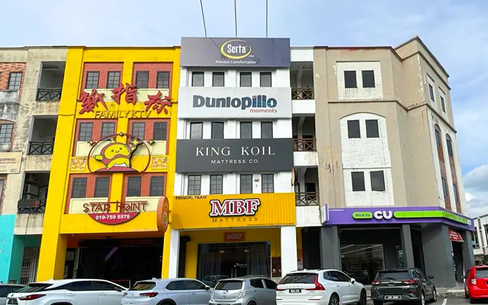 MBF Mattress Kulai showroom shopfront, 81000 Kulai, Johor