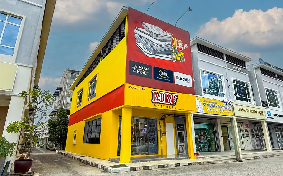 MBF Mattress Melaka showroom shopfront, Taman Kota Laksamana, 75200 Melaka